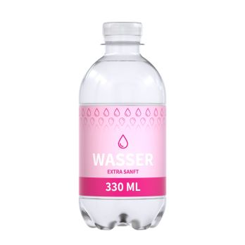 Wasser, 330 ml, recyceltes PET