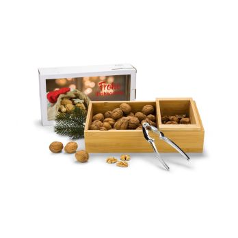 Geschenkset: Nuss-Nux, Nussknacker-Set mit 400 g Nüssen