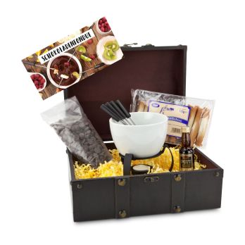 Geschenkset: Schokoladenfondue