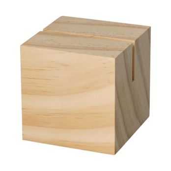 Holzmenükartenhalter "Cube"