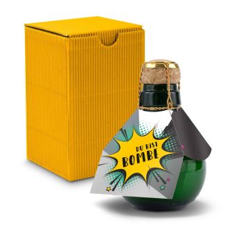 Kleinste Sektflasche der Welt! Du bist Bombe - Inklusive Geschenkkarton