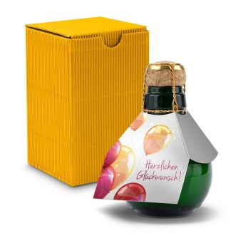 Kleinste Sektflasche der Welt! Herzlichen Glückwunsch - Inklusive Geschenkkarton