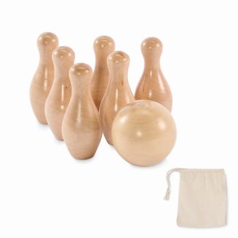 BOLITO Mini-Bowling-Set Kiefernholz