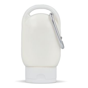 Sonnenschutzlotion mit Karabiner SPF30 aus recyceltem Material