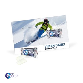 Werbe-Klappkarte Mit Wrigley Extra