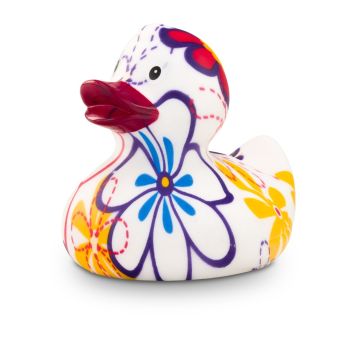 Werbeente Bea Blütenkleid