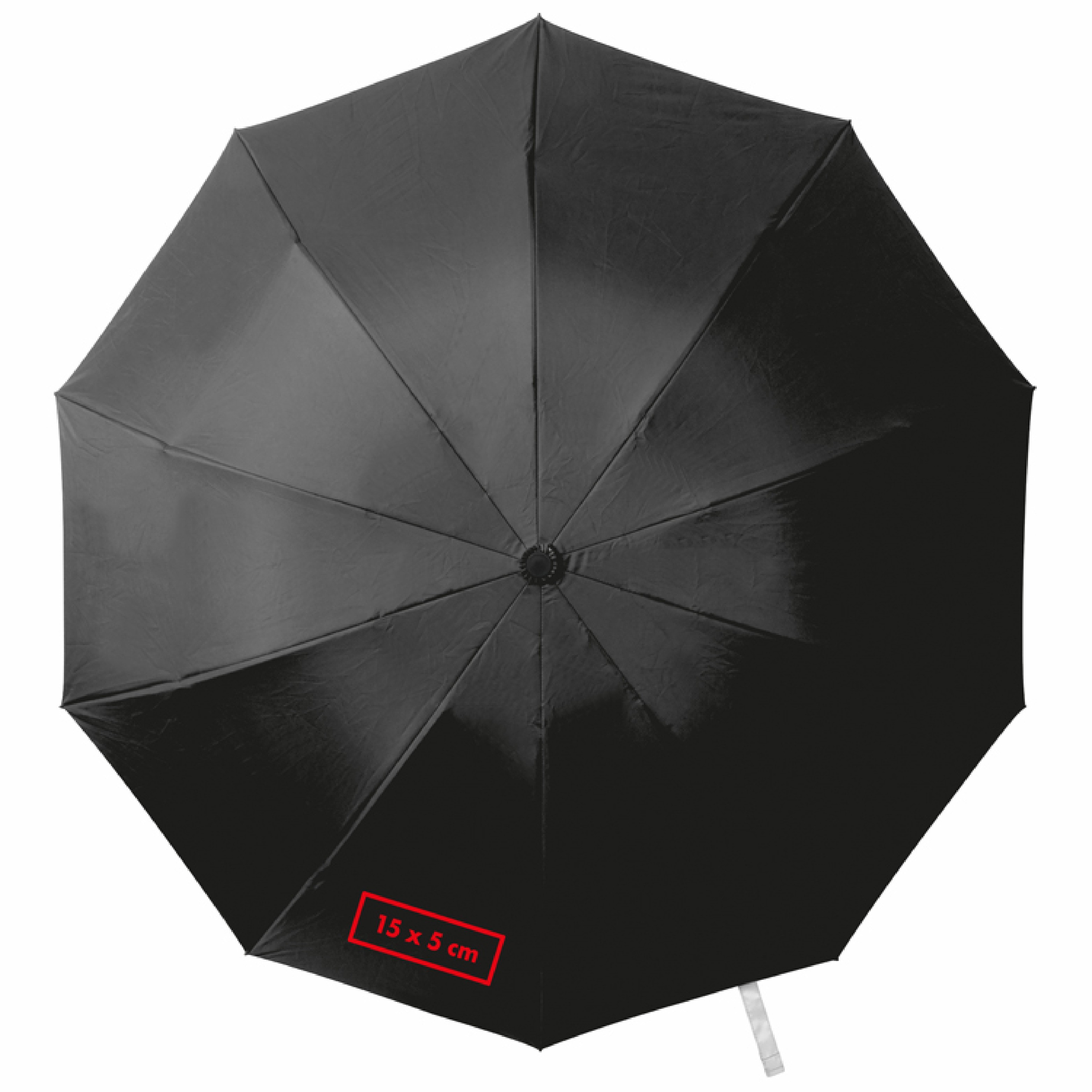 Taschenschirm Taschen-Regenschirm innen silber schwarz Aussenfarbe