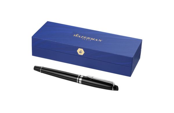 Waterman Expert Füllfederhalter - schwarz, chrom 