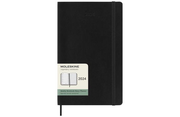 Moleskine 12M Softcover Wochenkalender XL - schwarz 