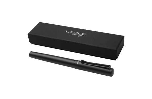 Lucetta Füllfederhalter aus recyceltem Aluminium - schwarz 