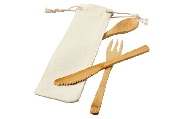 Celuk Bambus-Besteckset - natur 