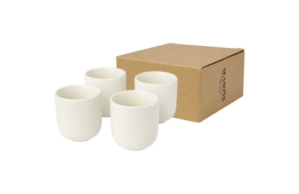 Male Espressotassen 4-teilig 90 ml - weiss 