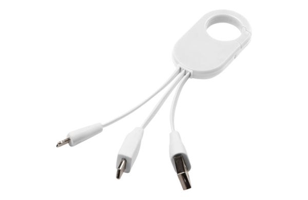 Troop 3-in-1 Ladekabel - weiss 