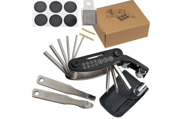 17 teiliges Reparaturset für das Fahrrad