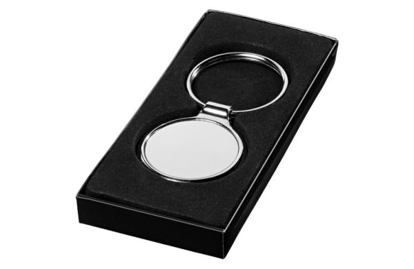 Orlene runder Schlüsselanhänger - silber 