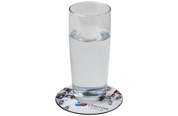 Brite-Mat® runder Untersetzer - schwarz 