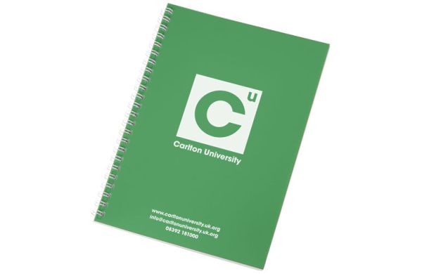 Rothko A5 Notizbuch mit Spiralbindung - grün, weiss 