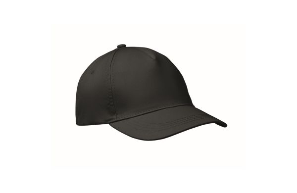 BUZZ 5-Panel-Baseball-Cap, schwarz