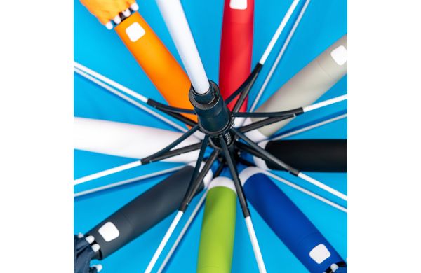AC-Midsize-Stockschirm FARE® Whiteline, Durchmesser 112 cm