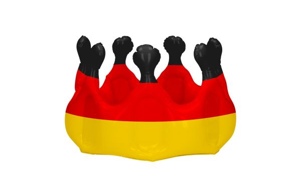 Aufblasbare Krone "Deutschland", mehrfarbig