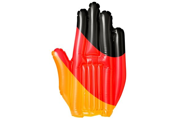 Aufblasbare Winkehand "Deutschland", mehrfarbig