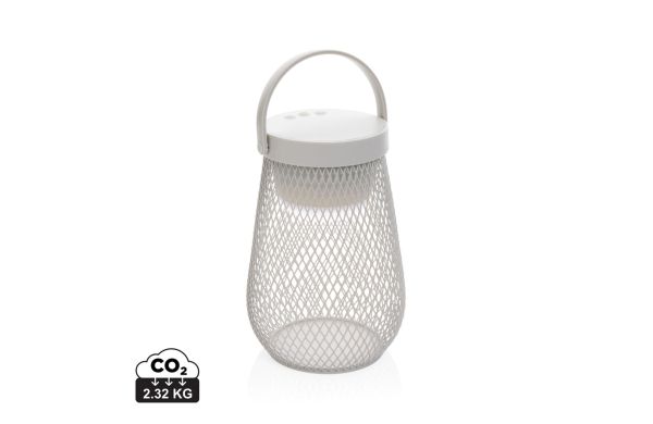 Aurora USB-Tischlampe aus RCS recyceltem ABS, grau