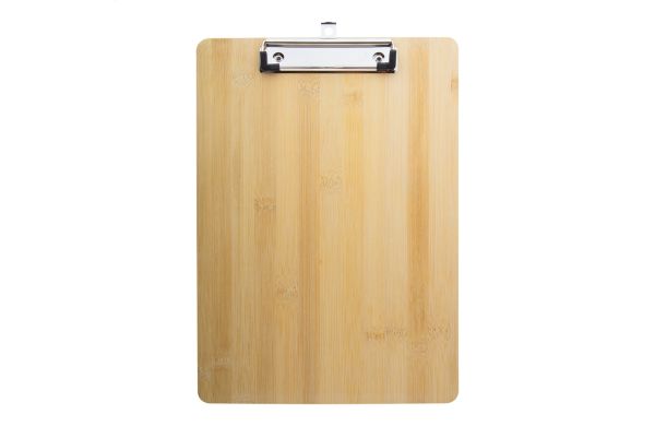 Bambus-Klemmbrett Bamboard, weiss