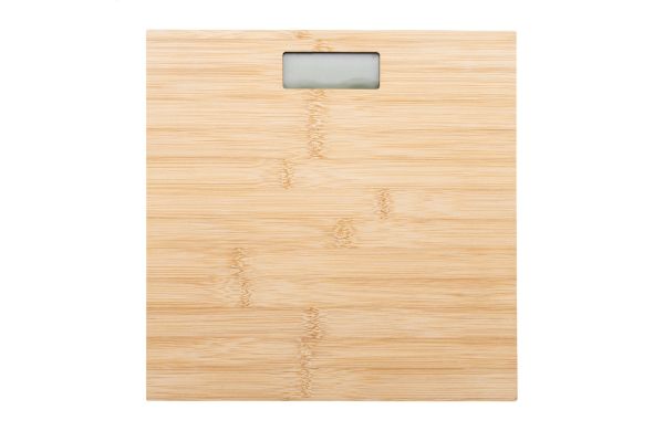 BamFit wiederaufladbare Personenwaage, natur