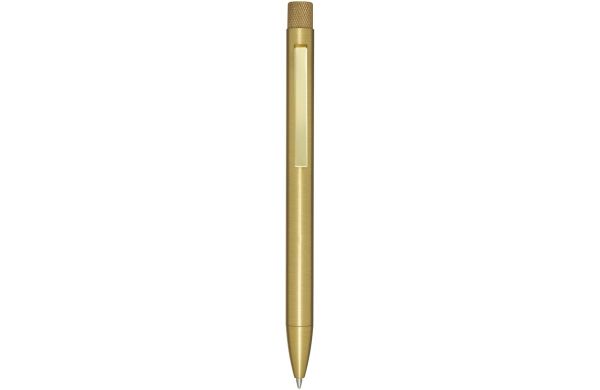 Beatriz Kugelschreiber aus recyceltem Messing (schwarze Mine), gold