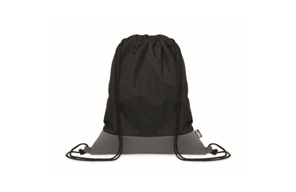 LIBAG Beutel mit Kordelzug RPET, schwarz