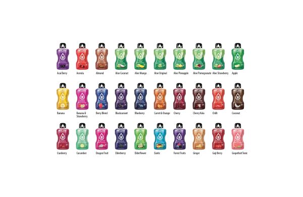 BOLERO Drinks Werbekarte, zuckerfreies Getränkepulver