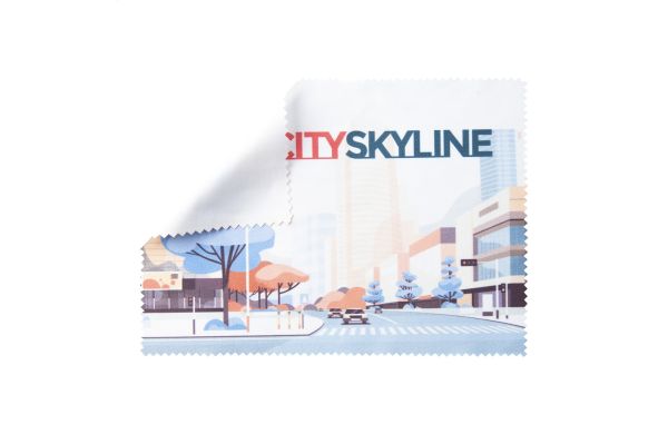 Brillenreinigungstuch Dioptry, weiss