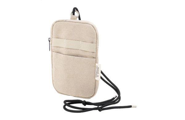CanvaFon Umhängetasche für Handys aus recyceltem Canvas, natur