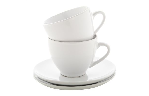 Cappuccino-Set Typica, weiss