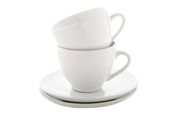 Cappuccino-Set Typica, Weiss