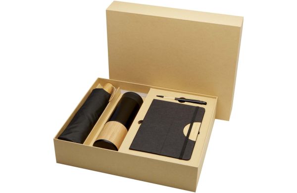 Carmen A5 Hardcover Notizbuch und Kugelschreiber Set, schwarz