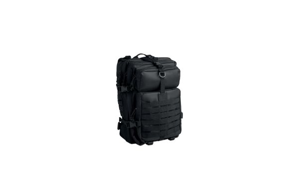 CARRYCONFI Outdoor-Rucksack 600D RPET, schwarz