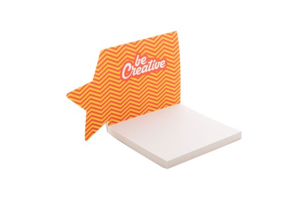 CreaStick Xmas Individueller Haftnotizblock, weiss, Stern