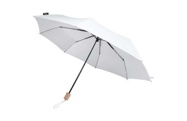 Dane 21" RPET Regenschirm, weiss