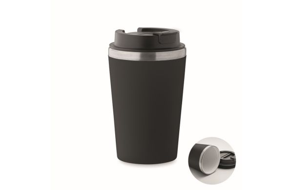 BLERM Doppelwandiger Becher 350 ml, schwarz