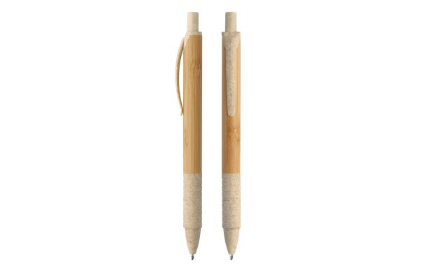 Druckkugelschreiber Bambus_ beige-beige