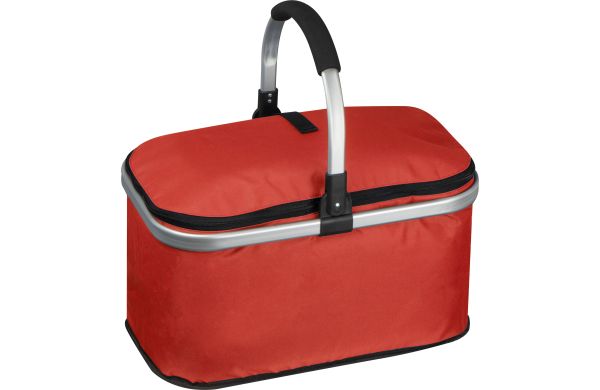 Einkaufskorb mit Kühlfach - rot