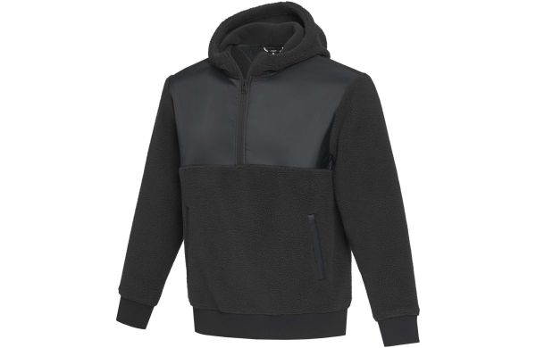 Evans Sherpa Fleecepullover Half-Zip Unisex, schwarz, XS