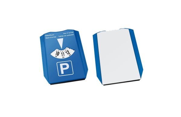 EXPRESSDRUCK Parkscheibe Alpha_ blau_ weiss