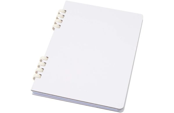Fil A5 Hardcover RCS recyceltes Spiralnotizbuch, weiss