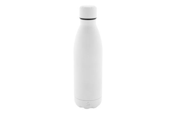 Flasche aus recyceltem Edelstahl Refill Soft, weiß