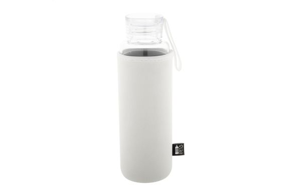 Flasche aus recyceltem Glas Vitrem, weiss