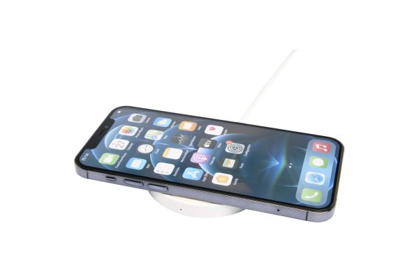 Freal 15W Kabelloses Ladepad aus recyceltem Kunststoff, weiss