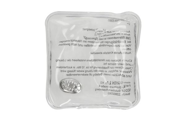 Gel-Wärmekissen "Quadrat", transparent