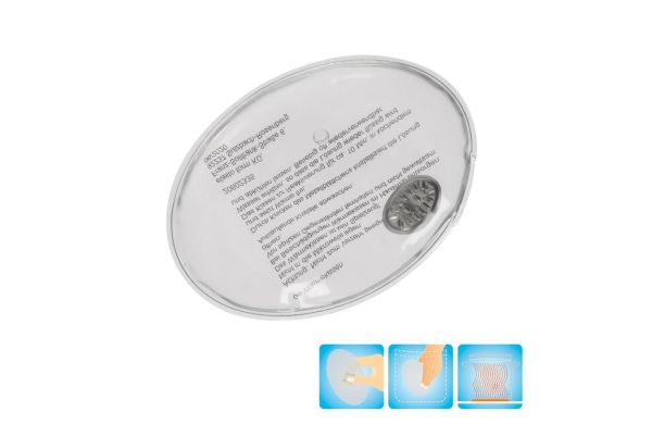 Gel-Wärmekissen "Oval", groß, transparent